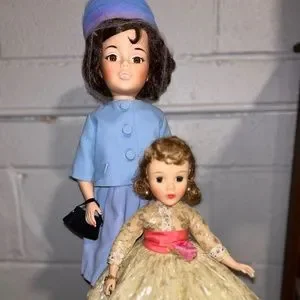 Set of two Madame alexander dolls 1959 Shari Lewis and 1961 Jacqueline kennedy